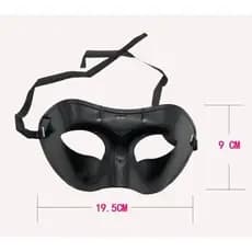 10，15，20，25，30 Máscaras Venezianas Lisas Baile Luxo preto