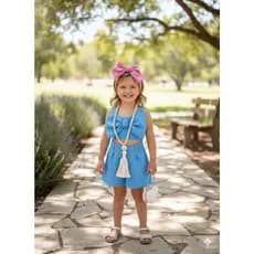 Conjunto Infantil Menina Luxo Nude Rosa Laranja Azul e Lilás Moda Blogueirinha