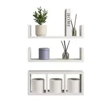 Kit Prateleiras Nicho Colmeia 100% MDF Banheiro Sala Cozinha Escritório Suporte Papel Higiênico