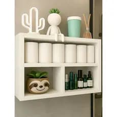 Nicho Casa Prateleiras Estiloso Minimalista Decoração Organização MDF Branco 15mm