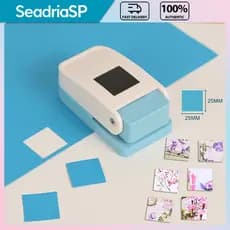 Furador Decorativo Portátil, Ferramenta para Scrapbooking com Carimbo Retângulo para DIY em Papel de Cartões e Álbuns