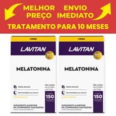 Kit 2 Melatonina Maracujá Lavitan Contém 150 unid Cada - CIMED