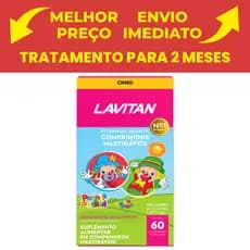 Suplemento Alimentar Infantil Patati Patata Lavitan Contém 60 Comprimidos mastigáveis - CIMED