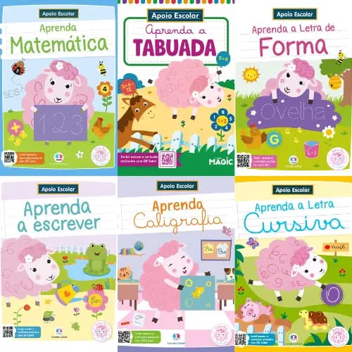 Livro - Apoio Escolar - Aprenda a Tabuada/Caligrafia/Matemática - Capa comum - Ciranda Cultural