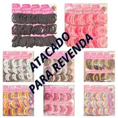 Kit 720 a 2160 Xuxinhas Para Revenda Atacado Meia Macia Elástico de Cabelo Rabicó