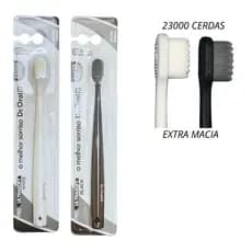 Escova De Dentes Ultra Soft 23000 Cerdas Ultra Macias Gengivas Sensíveis Limpador De Língua