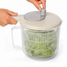 Seca Salada Manual 2,5L Centrífuga de Folhas para Alface Verduras e Legumes