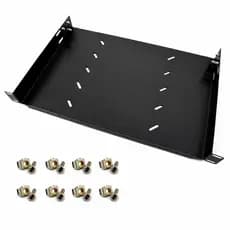 Bandeja Rack 19'' 1U 300mm Preta Max Eletron Para DVR Servidor CFTV