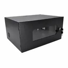 Mini Rack Padrão 19 5Ux350mm Visor Acrílico - MAX ELETRON  Para CFTV DVR Intelbras/Hikvision Rede Telecom TI Informática