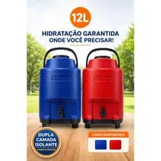 Garrafão Térmico Antares 12L | Botijão para Bebidas Quentes e Geladas | Tereré, Café e Eventos