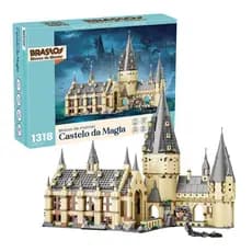 BRASTOY Conjunto de blocos de construção Magic Grand Hall 1318 peças