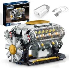 BRASTOY Novo brinquedo de construção com motor V8 692 peças