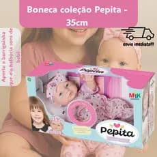 Boneca Pepita Com Sons De Bebê Milk Fofa Que Fala