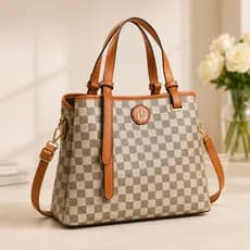 Bolsa Feminina Premium 720-3# Grande Capacidade Elegante para Trabalho e Passeio