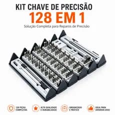 Jogo de Chaves de Precisão 128 em 1 CR-V Kit Profissional para Celular Notebook PC Console Relógio