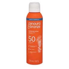 Protetor Solar Aerossol Spray FPS 50 Cenoura & Bronze 200ml - Toque Seco e Alta Proteção UVA/UVB