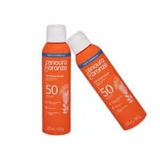 Protetor Solar Cenoura & Bronze FPS 50 Spray Aerossol 200ml - Proteção Alta Toque Seco Corporal