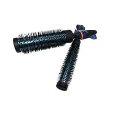 Kit 2 Escovas Térmica Vazada 33cm Pra Modelar  e Escovar Cabelos Tamanho Pequeno e Grande