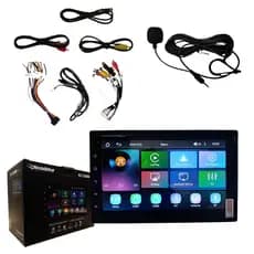 Central Multimídia 2DIN MP5 Universal 7'' Polegadas Espelha Carplay Sem Fio Bluetooth Android Auto