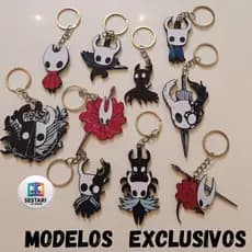hollow knight Silksong Hornet Cavaleiro Oco chaveiro ps4 game jogo 3d