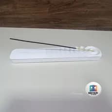 Incensário de Mesa Estilo Onda – Design Único com Compartimento Feito em 3D