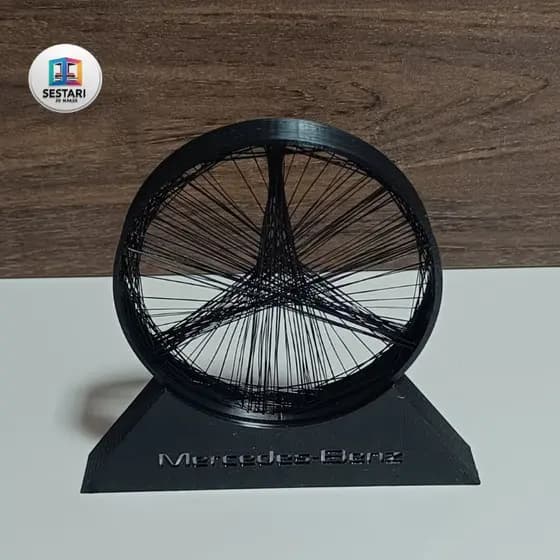 Enfeite de mesa , Logo Mercedes Benz .