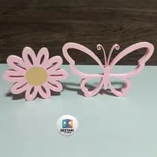 Flor e Borboleta kit exclusivo Feito em 3D Decoração Para Quarto Infantil