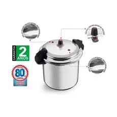 Panela Pressao Industrial 20 Litros Fechamento Externo Alta Resistência Cozinha Profissional