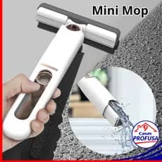 Mini Mop Rodo Esfregão Portátil Retrátil Multiuso Limpeza Casa Cozinha Carro Escritório Vidro Janela
