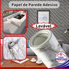 Papel de Parede Adesivo PVC Lavável Autocolante Sala Quarto Cozinha Banheiro Móveis Portas 5m x 45cm