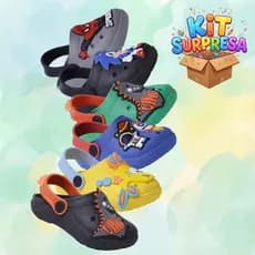 Kit Surpresa 2 Pares Sandália Infantil Menino Leve Confortável