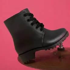 Bota Coturno Infantil Menina Impermeável Confortável Antiderrapante