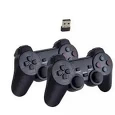 kit controles games sticks par com adaptador usb