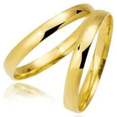 Aliança 3mm Casamento Anatômica Lisa 1 Unidade 3mm De  Aço Inox - A-41