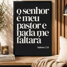 Quadro Decorativo Religioso com Moldura Premium para Sala e Quarto