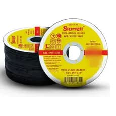 48 Peças Disco De Corte Extra Fino 4.1/2 X 1mm X 7/8 Starrett Amarelo