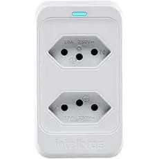 PROTETOR ELETRÔNICO INTELBRAS 2 TOMADAS EPS 302 BR BRANCO