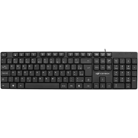 TECLADO C3TECH MULTIMIDIA KB-M10BK*
