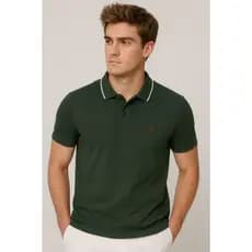 Camiseta Gola Polo Masculina Alta Qualidade Camisa 100% Algodão Basica Para Homem
