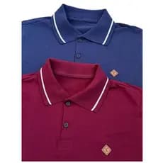 Kit 2 E Unidade Camisa Gola Polo Masculina 100% Algodão Basica Cores Vivas Camisetas Para Homem