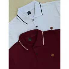 Kit 2 Camisetas Polo Masculina 100% Algodão Cores Vivas Basicas Promoção