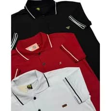Kit com 3 e com 2 Camiseta Gola Polo Tradicional Algodão P M G GG De Homem Masculino Promoção