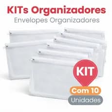 Kit 10 Envelopes Organizadores para Jogo Americano Guardanapo Souplast