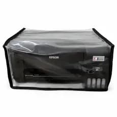 Capa Impressora Epson L3250 L3210 L3150 L3110 Transparente com Acabamento em Gorgorão Preto