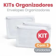 Kit 3 Envelopes Organizadores para Jogo Americano Guardanapo Souplast
