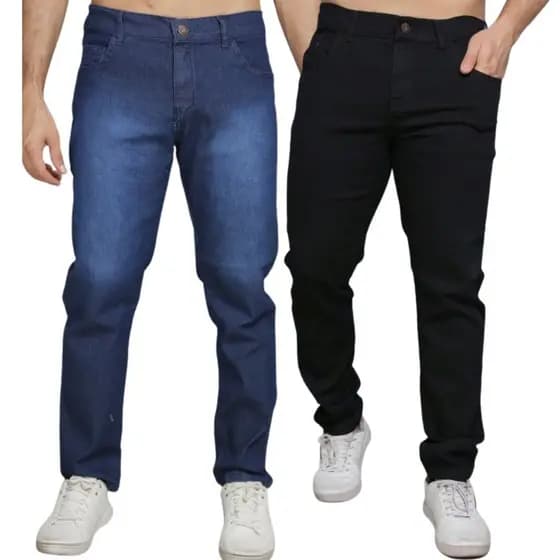 Kit Calças Jeans Masculinas Slim Fit – Conforto e Estilo