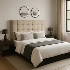 Cabeceira Cama Box Estofada Solteiro 90 cm Costa Rica Suede