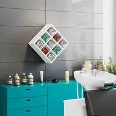 Nicho Decorativo Porta Toalha Com 9 Nichos Multiuso Requinte