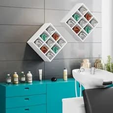 Kit 2 Nicho Decorativo Porta Toalha Com 9 Nichos Requinte