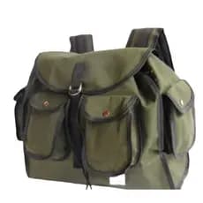 Mochila de lona para pesca ferramentas 4 bolsos M